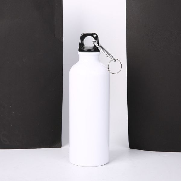 Bouteille d'eau en aluminium - Bouteille d'eau sportive à bouche étroite avec couvercle à vis bouclé, isolé sous vide et sans BPA, bouteille d'eau extérieure portable