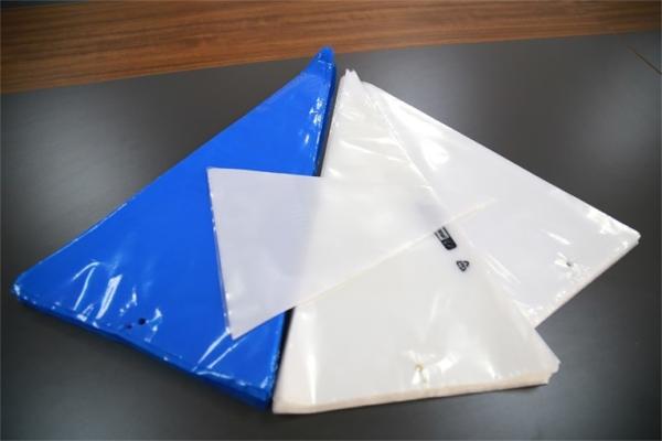 HDPE LDPE Plastic Decorating Piping Bag Disposable Throw Away Clear Blue Color