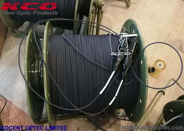 2 Km 4.8mm 2 Core Fiber Optic Cable Drum Reel Rolling ODVA Huawei NSN Ericson