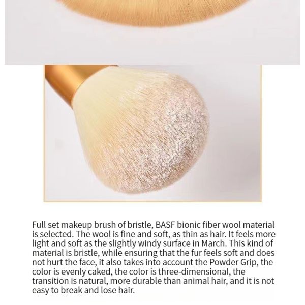 Wood Handle Makeup Brush Set 12 Concealer Blush Brow Lip Nose Shadow Eye Shadow Brush