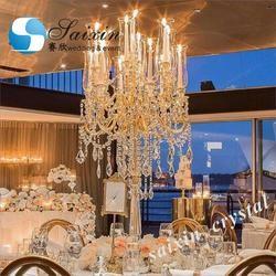 13 Armas Flor Ouro Metal Candelabro Casamento 130cmx68cm
