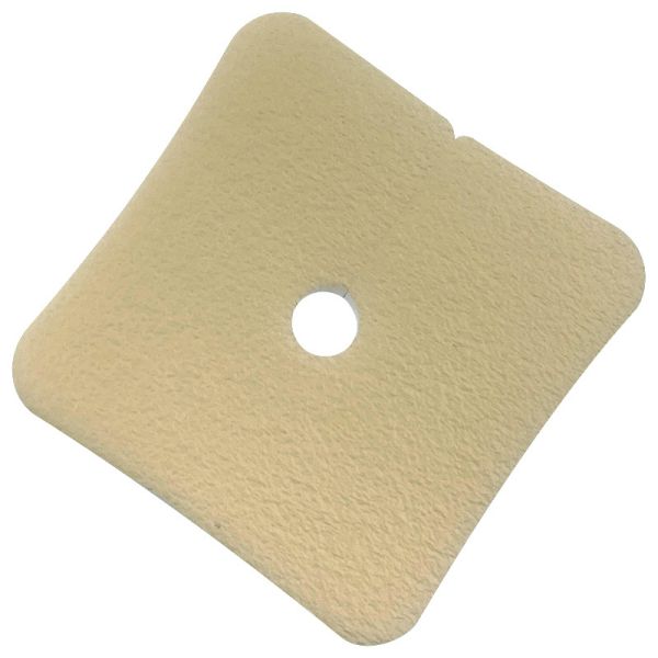 High Absorbency PU Laminated Silicone Foam Dressing With Hole Non Adhesive 7x10cm 9x10cm
