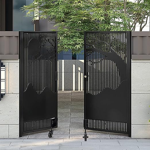 Пролетно-нагруженные ворота колеса каскадры тяжелые ворота колеса ворота ограда поддержка или деревянные ворота