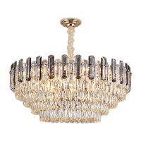 Couche multi de galvanoplastie 50cm de lumières pendantes de verre cristal