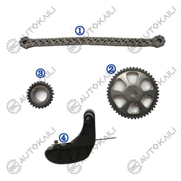 Kit de chaîne de chronométrage pour VW BBM/BZG/CGPA/CGPB Kit de pompe à huile moteur Polo BBM/BZG/CGPA/CGPB 1.2L 09-17 03E115225 8*86L
