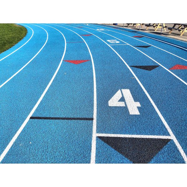 Durable 13mm Hybrid Eco Sports Flooring Synthetic Athletic Running Track