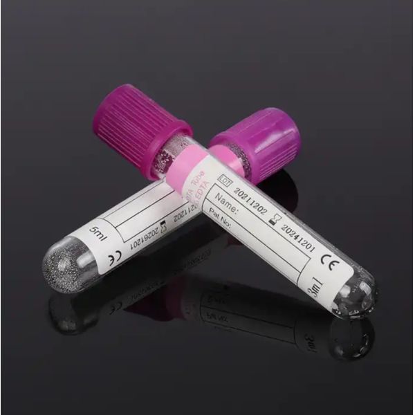 Самые продаваемые больничные медицинские принадлежности Вакутанер EDTA K3 EDTA K2 фиолетовая трубка