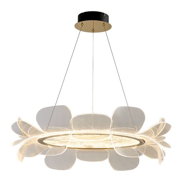 Золотой и прозрачный современный акриловый потолок