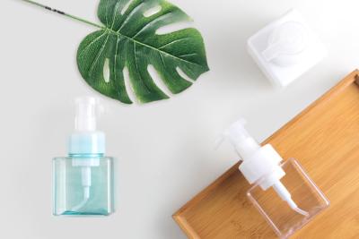 Colorful 650ml Foam Dispenser Bottle , Square Cosmetic Cleaning Hand Soap Pump Bottles