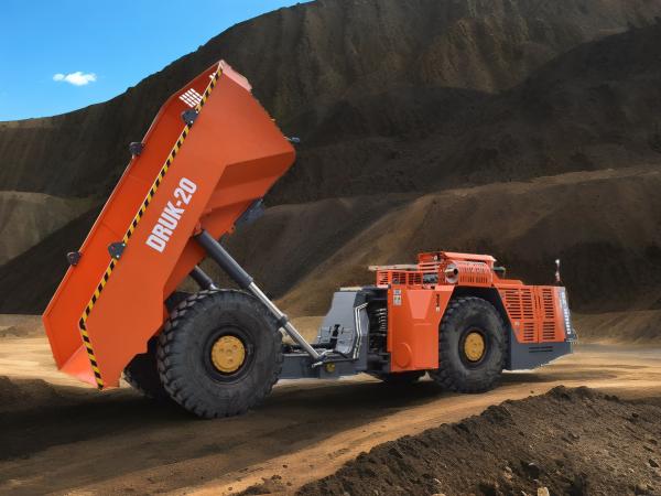 Motor VOLVO original DERUI camião de descarga subterrâneo carga útil 20 toneladas