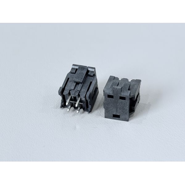 Micro-Fit 3.0 Dual-Row Straight Pin Header Connector for 2×2Pin, 3.0 Pitch, Tin-Plated, PCB Through-Hole Type electronic terminal signal power customization Tyco Amphenol Standard