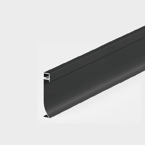 Soft Even Illumination Matte Black Base Cabinet LED Light Under Plinth No Glare