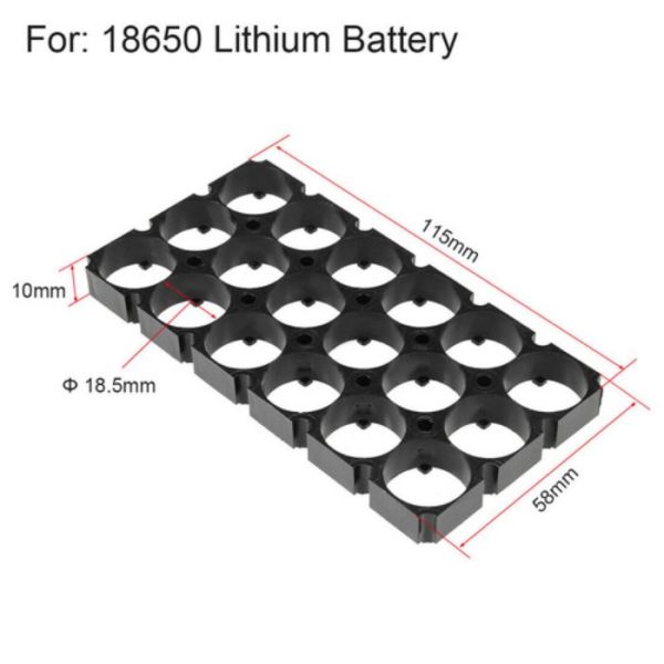 3x6 Cell 18650 Battery Holder Diy Kit Electrical Accessories