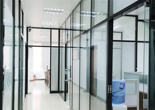 Noise Proof Tempered Glass Wall Demountable Office Partitions