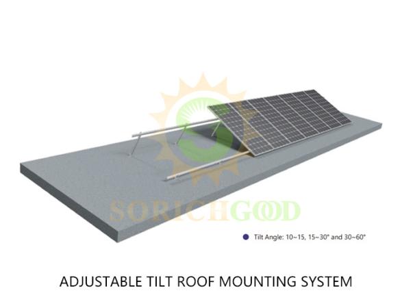 Sistemas de montagem de liga de alumínio anticorrosão para painéis solares