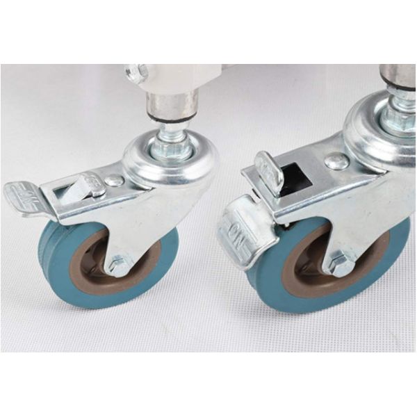 Hospital Medical Stainless Steel Surgical Trolley Adjustable Every Shelf Height