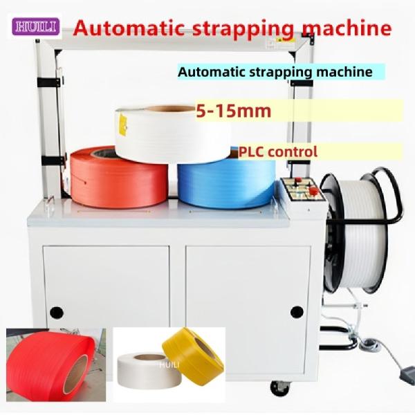 PLC Controlled Automatic Strapping Machine Continuous Mode Carton Box Strapping Machine