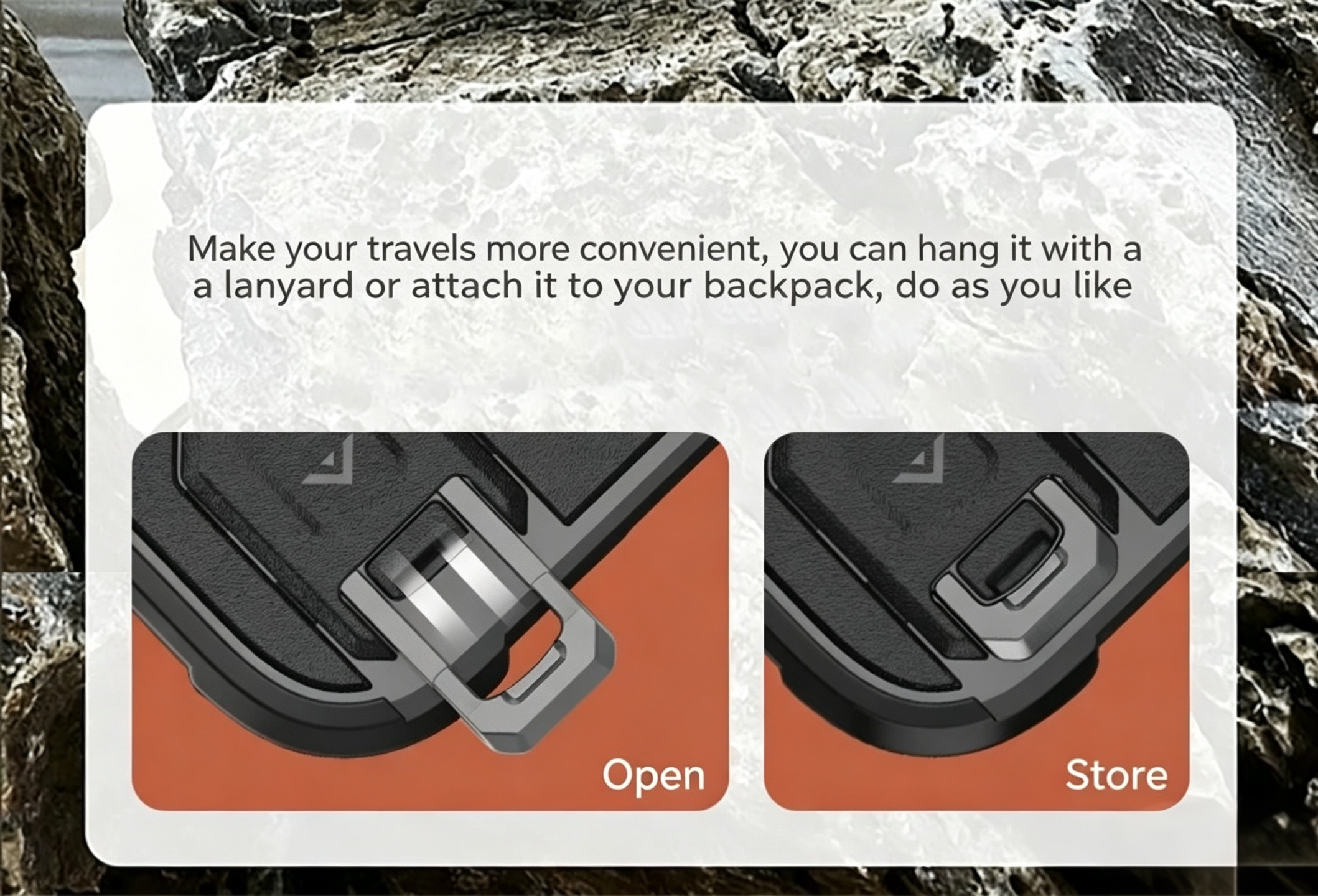 Rugged Outdoor Phone Case with Industrial-Grade Shockproof Protection, Magnetic Kickstand, and Lanyard Hole