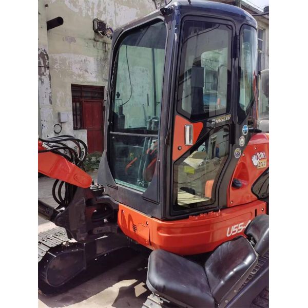 5000 кг рабочая масса Kubota KX U55-4 мини экскаватор с оригинальным гидравлическим цилиндром