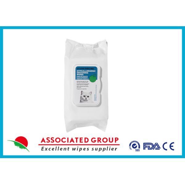 Hypoallergenic чистка любимца обтирает/любимец холить обтирает 80 ПК с крышкой