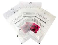 Impression adaptée aux besoins du client de gravure de sachet en plastique de Biohazard de transport aérien