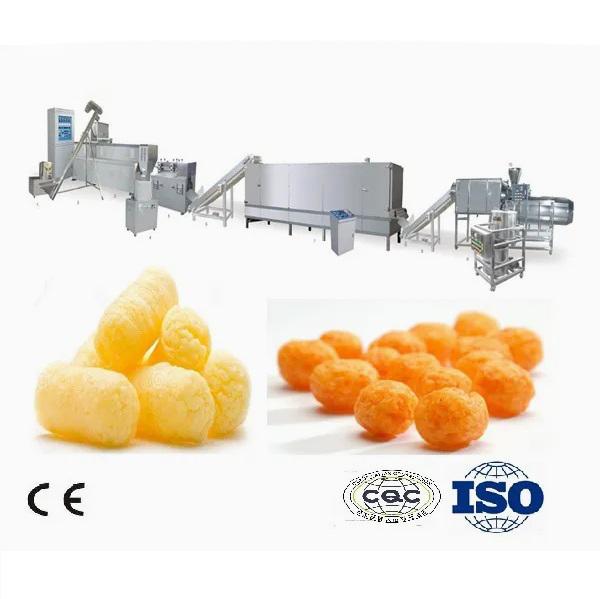 Machine d'extrusion de collations soufflées au maïs en acier inoxydable 304 avec certification CE