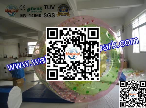 Giant Inflatable Roller Ball , 1.0mm PVC Inflatable Zorb Ball For Beach Sport