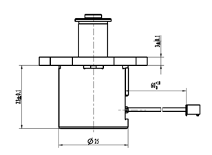 Небольшой линейный Stepper мотор зацепил 1/10 мини шагать на управление 25mm 3.2v клапана