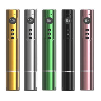 Customized 800mah Lightweight Digital Display Wireless Battery Tattoo Machine Rotary Tattoo Pen For Body Art