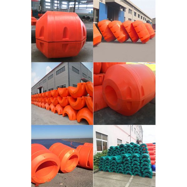 Floatador de manguera de dragado de HDPE, floatadores de tuberías de dragado resistentes a los rayos UV