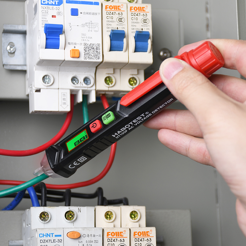 2 в 1 дисплее 48V LCD не контактируйте детектор напряжения тока AC