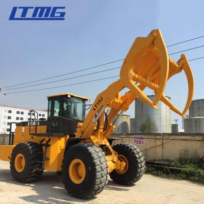 Cummins Engine Wheeled Log Loader Grapple 15000 KG Rated Load 35° Turning Angle
