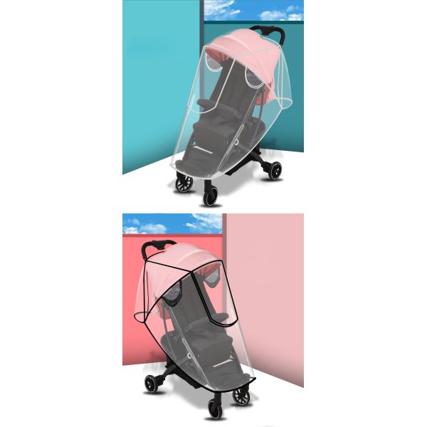 EVA Customize Weather Shield Clear PVC Baby Stroller Rain Cover