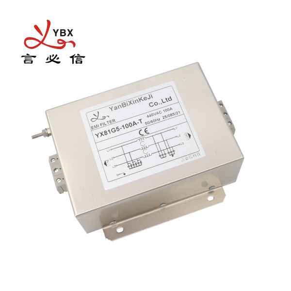 380V/440V 10A~100A 3-фазный фильтр EMC фильтр линии питания переменного тока для ионного имплантата