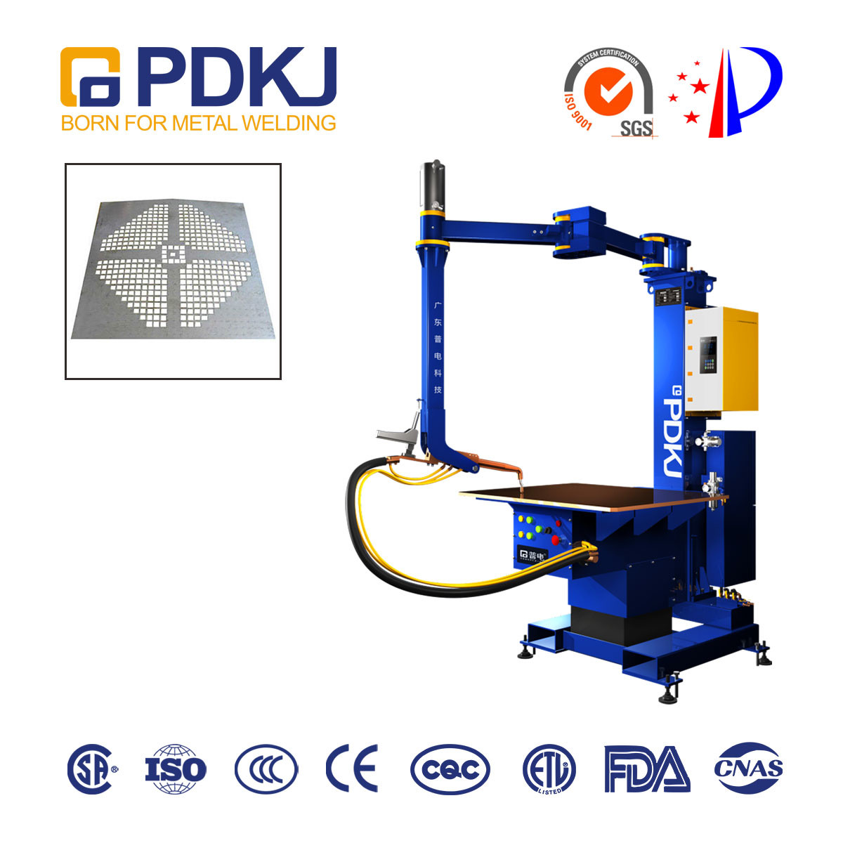 Оцинкованная жесть воздушного давления 1mm сварщика 0.6Mpa пятна таблицы CNC