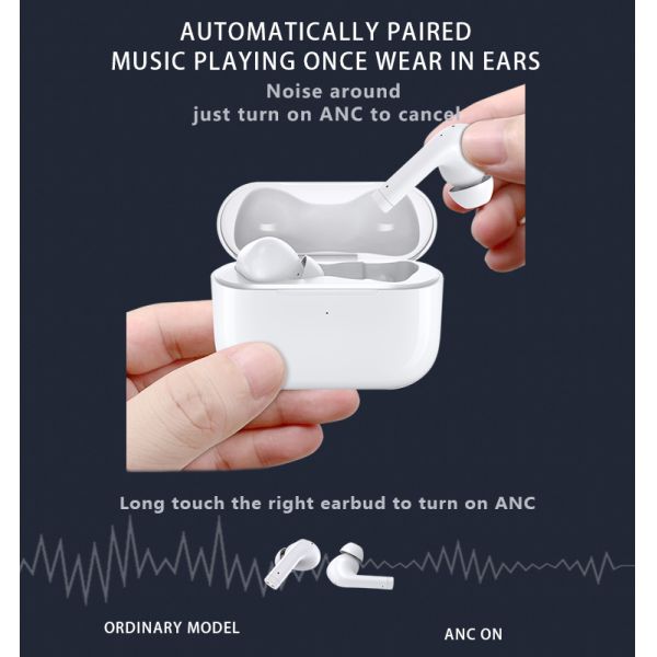 ODM OEM цвета черноты Bluetooth 5,0 водоустойчивый истинный беспроводной Наушники