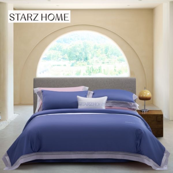 Hotel 3-4kg Jacquard Cotton Bedding Set with 100% Cotton Pillow Case and Soft Texture