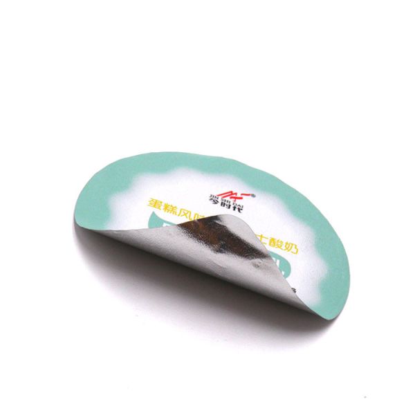 Cross Embossed Pre Cut Aluminum Foil Lid PVC Lacquer Yoghurt Pot Food Packaging