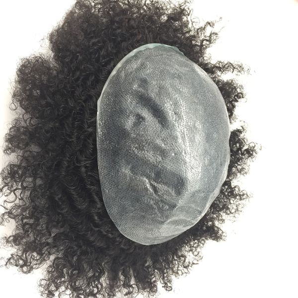 Upgrade Your Appearance with Our 100% Human Hair Men's Short Hair Toupee Lace PU Base