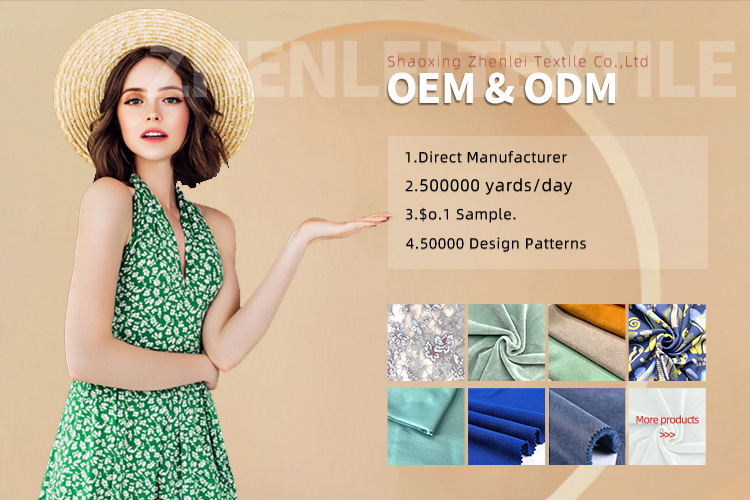 Окрашенный 165гм Вдохновенное белье Вискозная ткань 55% белье 45% Район Для женской одежды