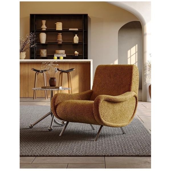 Custom Modern Style Single Sofa Chair Leisure Designer Lounge Chair Lazy Recliner Backrest Armchair for Living Room