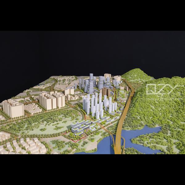 HUAYI Arquitectura Modelo de maquetación Modelo de planificación urbana 1/1500 Shenzhen Meilin