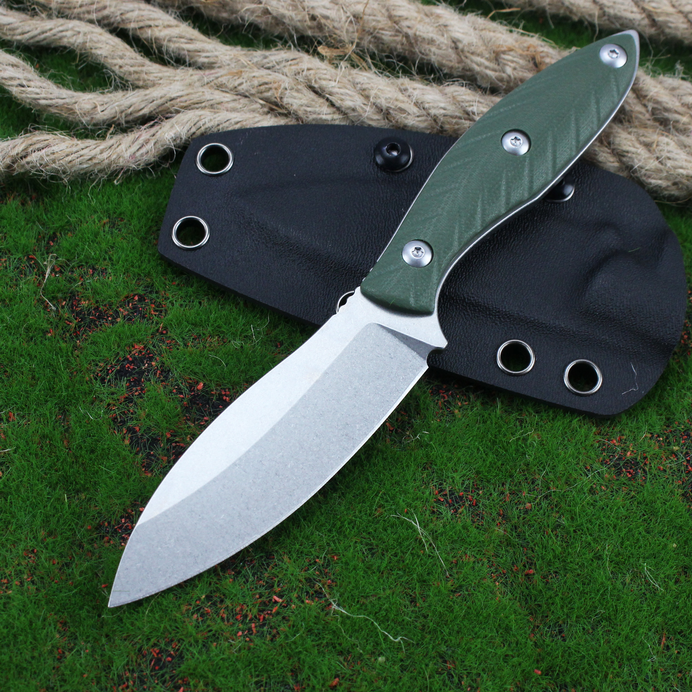 GT0196 Fixed Blade Knife Hunting Knives G10 Handle14C28N Blade Tactical Knives Tunafire