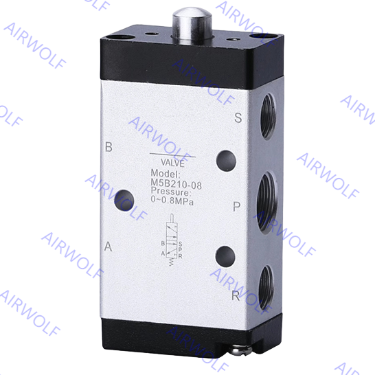 AIRTAC M5 Series 5/2 way Pneumatic Mechanical Control Valve 1/8, 1/4 with 0~1.0MPa Operating Pressure –20~+70℃ Working Temperature Range and Directional Control Function