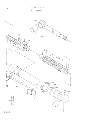 Nuevo Kit Sealing 9103844 HIT-9103844 cabe el cilindro del cubo de Hitachi
