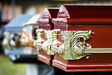 Star Design Plastic American Casket Corners 4pcs With Steel Bar