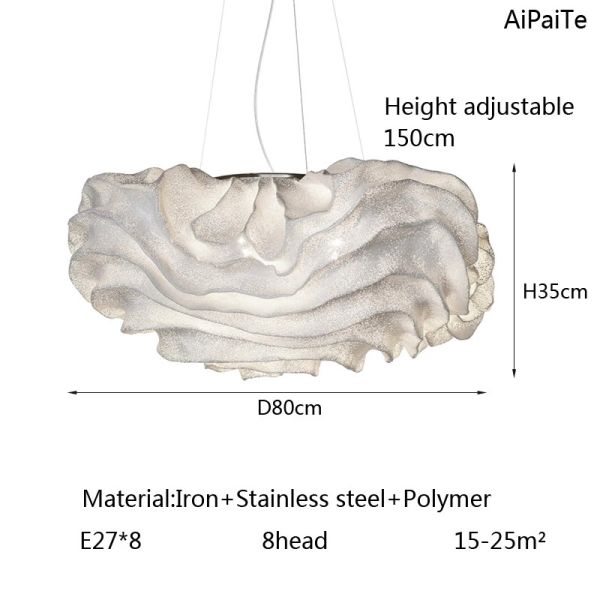 Designer Chrome Chandelier Nordic Nevo Pendant Light(WH-AP-601)