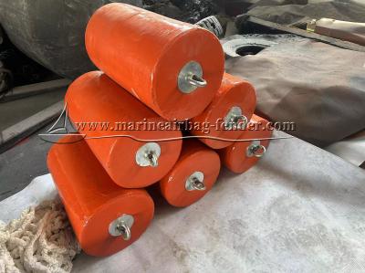 Dock / Boat EVA Foam Fender Protected By Nylon Yarn Net And Galvanized Steel Plate