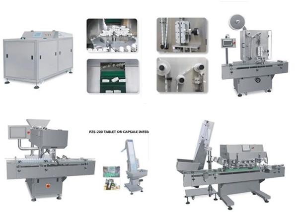 Automated Capsule Tablet Bottle Filling Machine In Integrated Pharmaceutical Production Line