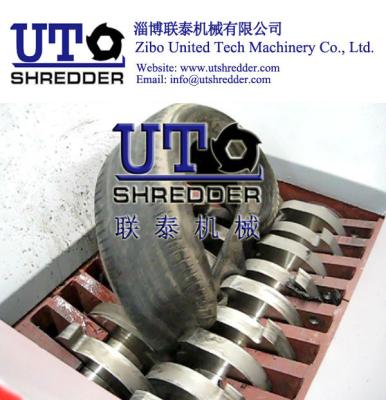 Tire recycling machine/Two rotor crusher/Scrao tire slice cutter/Waste tire cutting/Tyre crushing machine/Tyre shredder